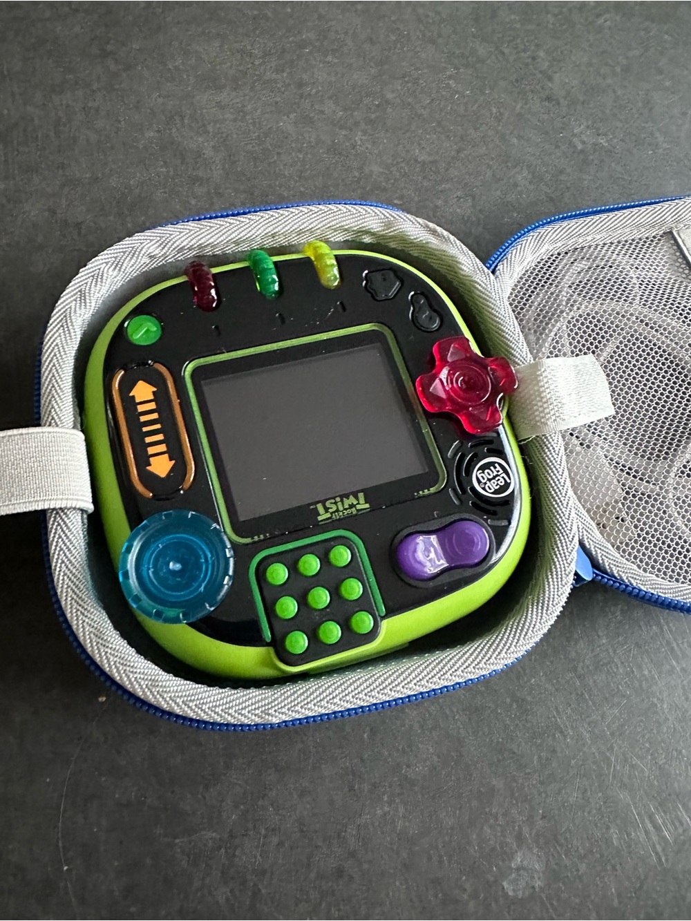 LeapFrog RockIt Twist Handheld Learning Game System - Green with case